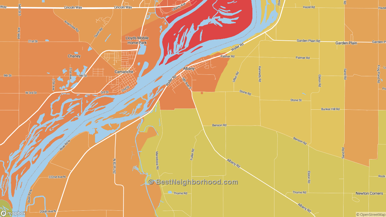 The Best Neighborhoods in Albany, IL by Home Value