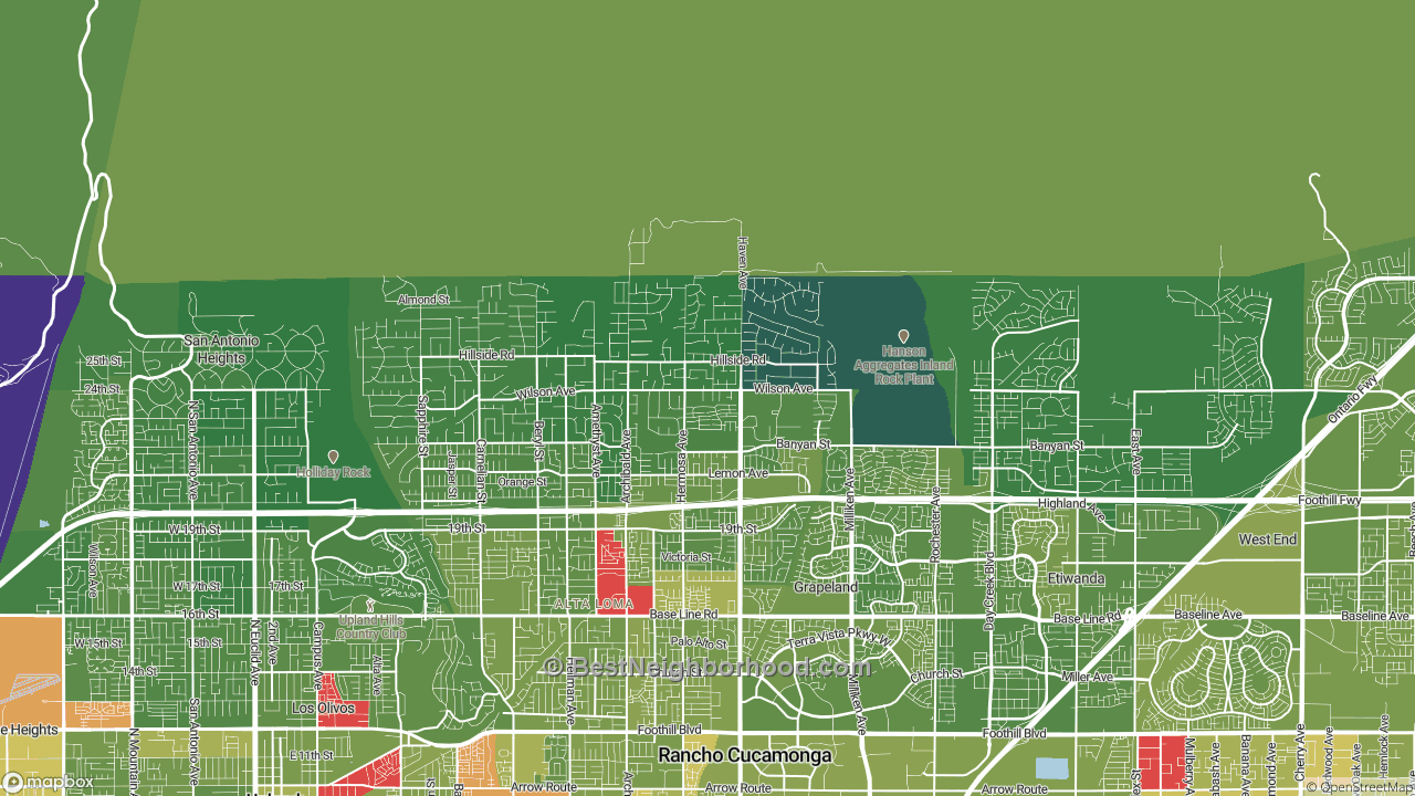 The Best Neighborhoods in Alta Loma, CA by Home Value