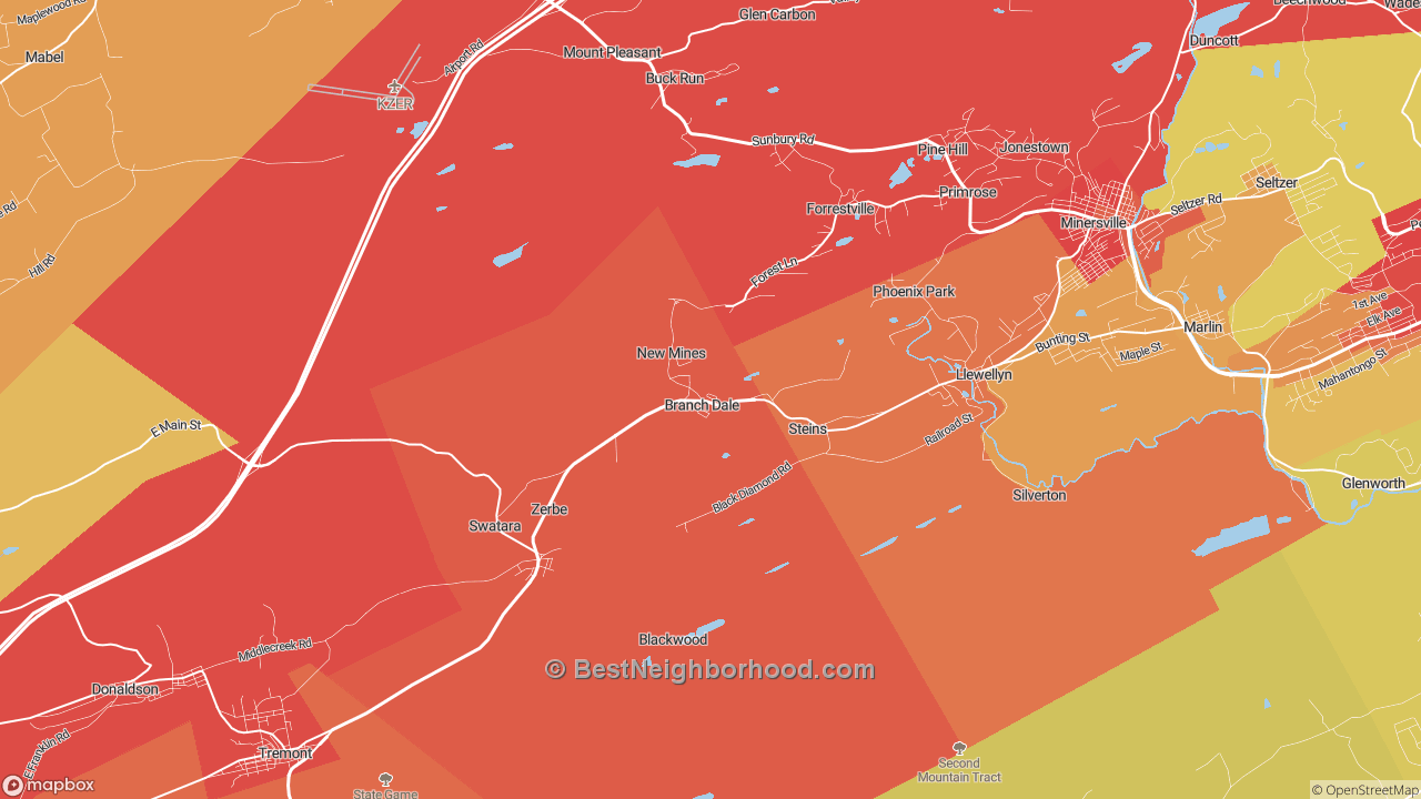 The Best Neighborhoods in Branchdale, PA by Home Value