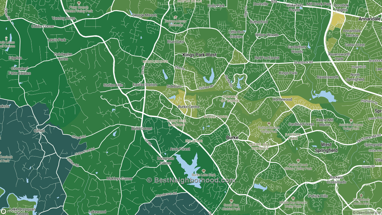 The Best Neighborhoods in Burke Centre, VA by Home Value