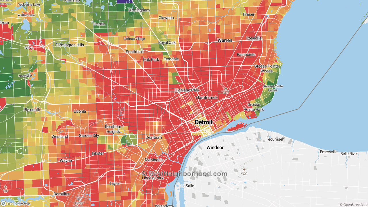 Map Of Detroit Neighborhoods
