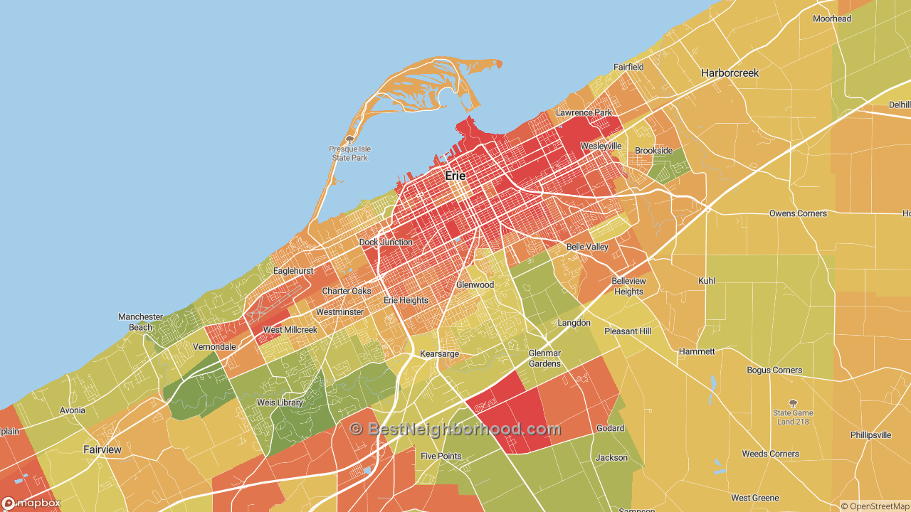 The Best Neighborhoods in Erie, PA by Home Value