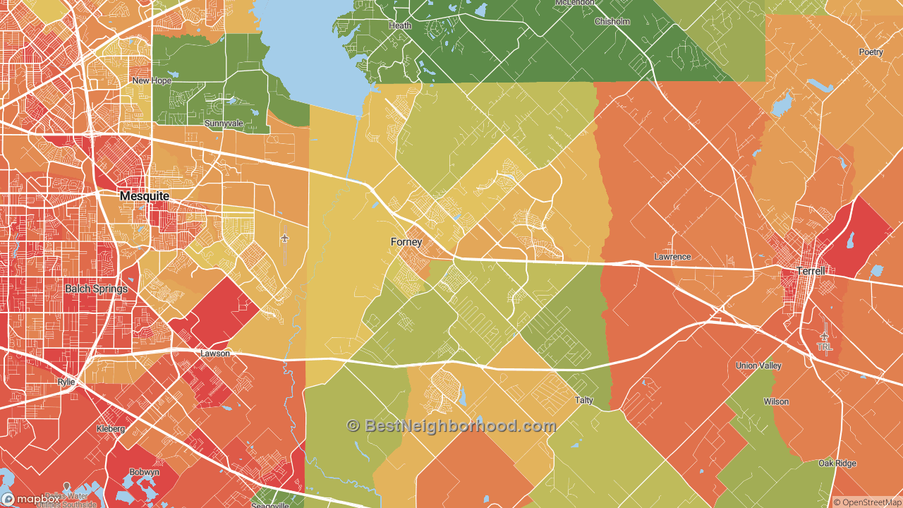 The Best Neighborhoods in Forney, TX by Home Value