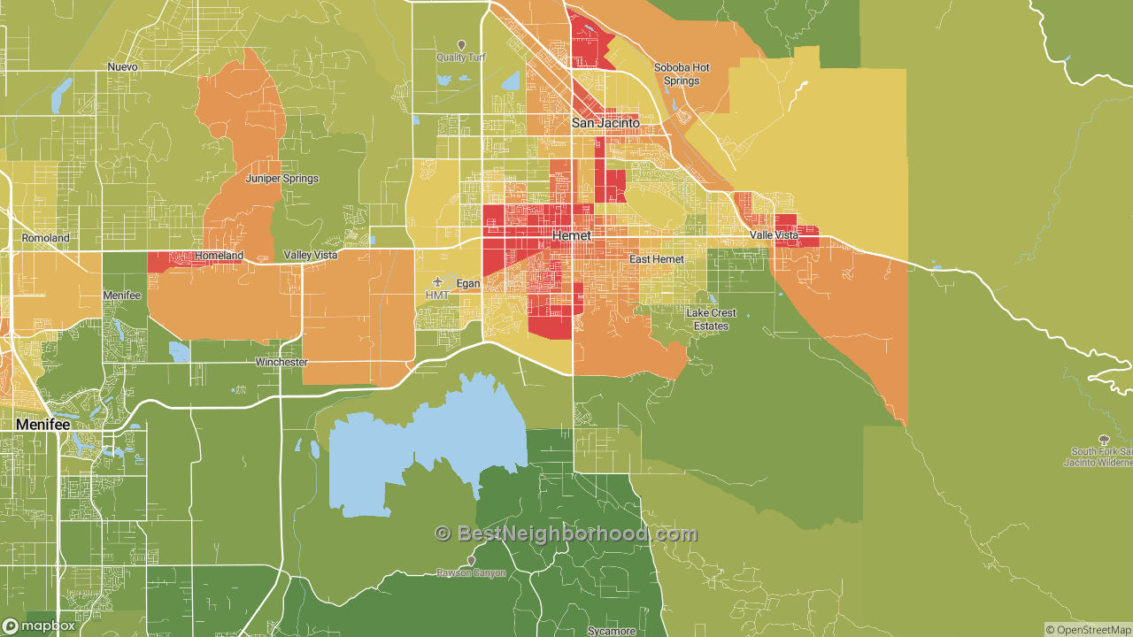 The Best Neighborhoods in Hemet, CA by Home Value