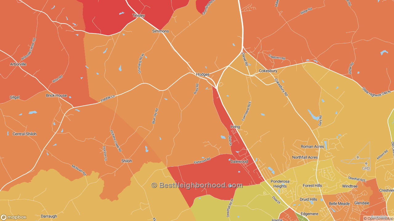 The Best Neighborhoods in Hodges, SC by Home Value
