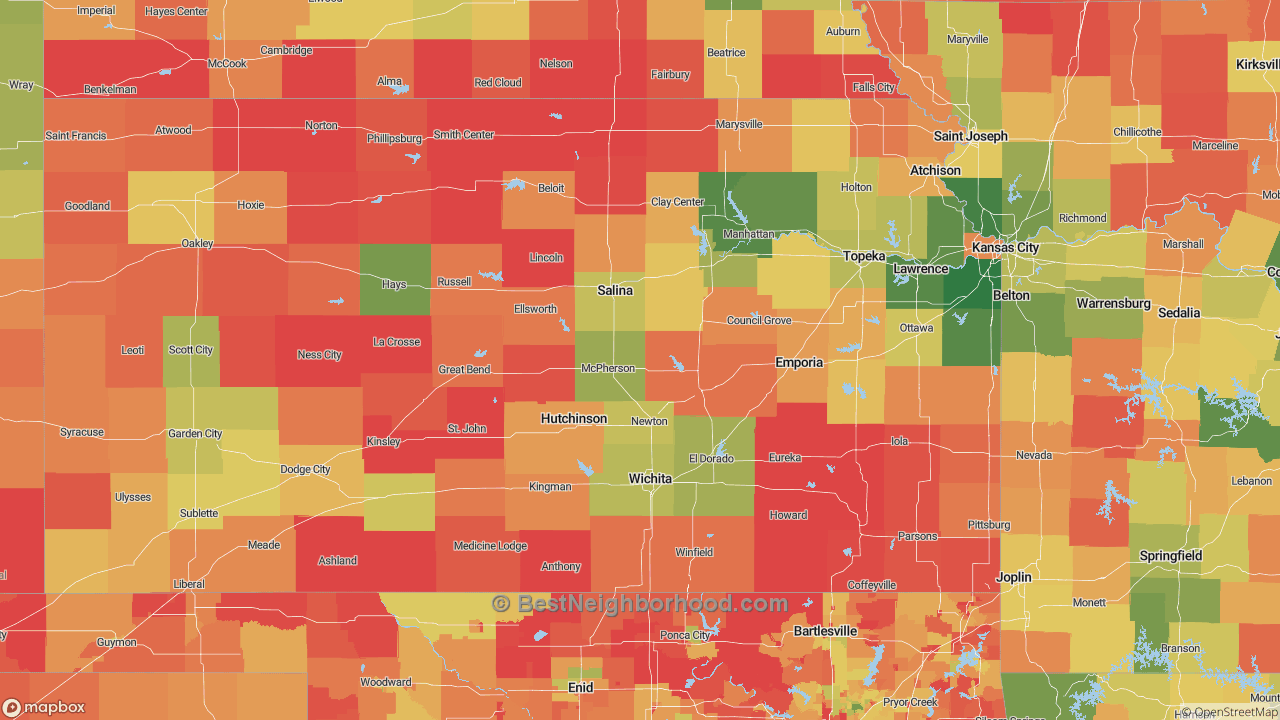The Best Places in Kansas by Home Value