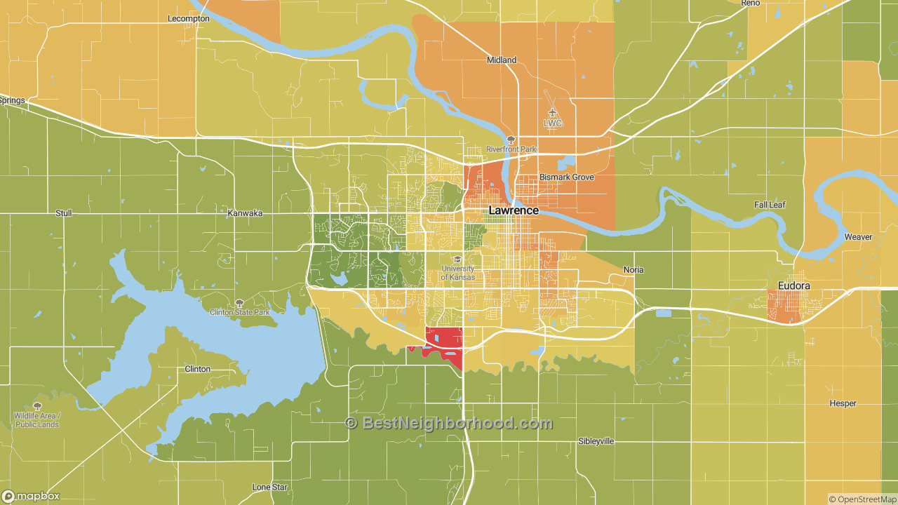 The Best Neighborhoods in Lawrence, KS by Home Value