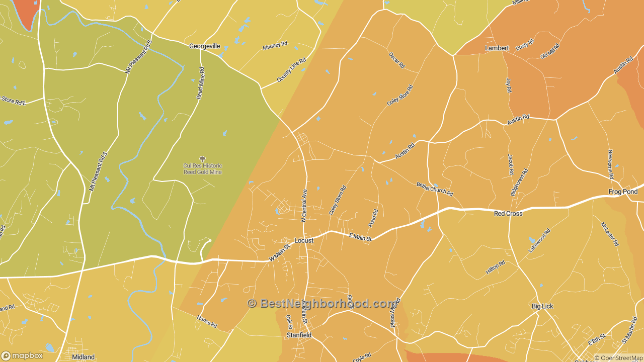 The Best Neighborhoods in Locust, NC by Home Value