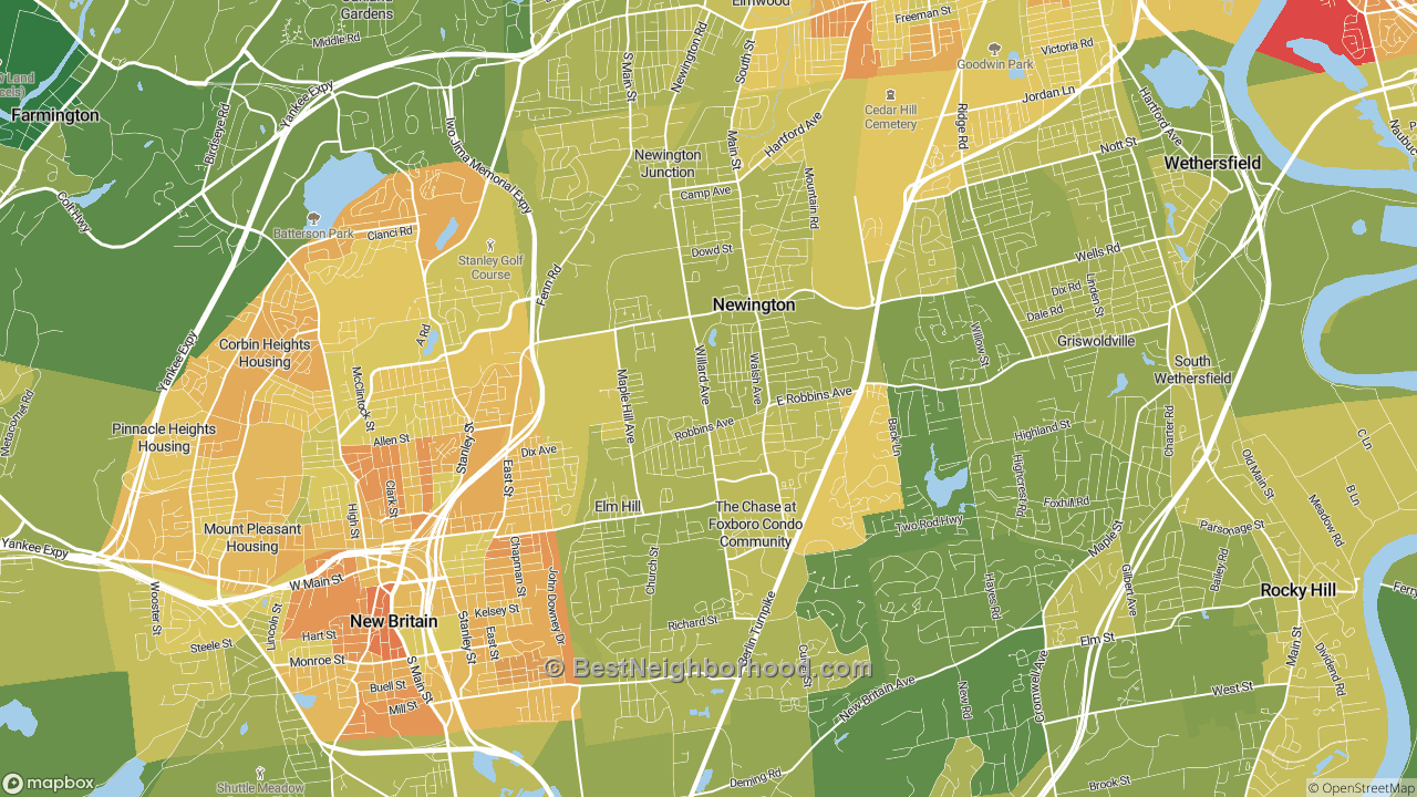 The Best Neighborhoods in Newington, CT by Home Value
