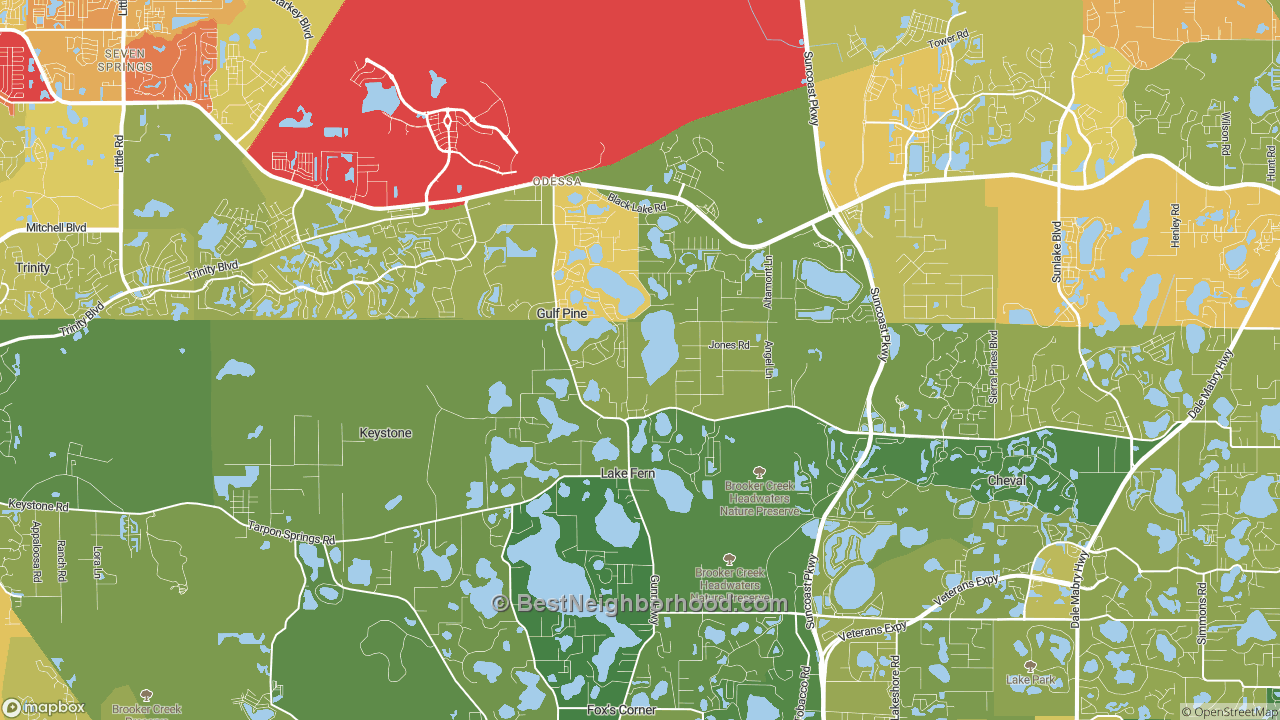 The Best Neighborhoods in Odessa, FL by Home Value