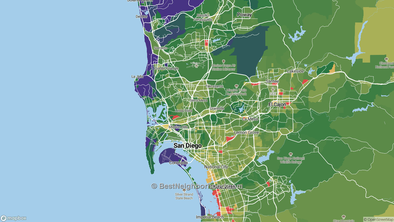 The Best Places in San Diego, CA by Home Value