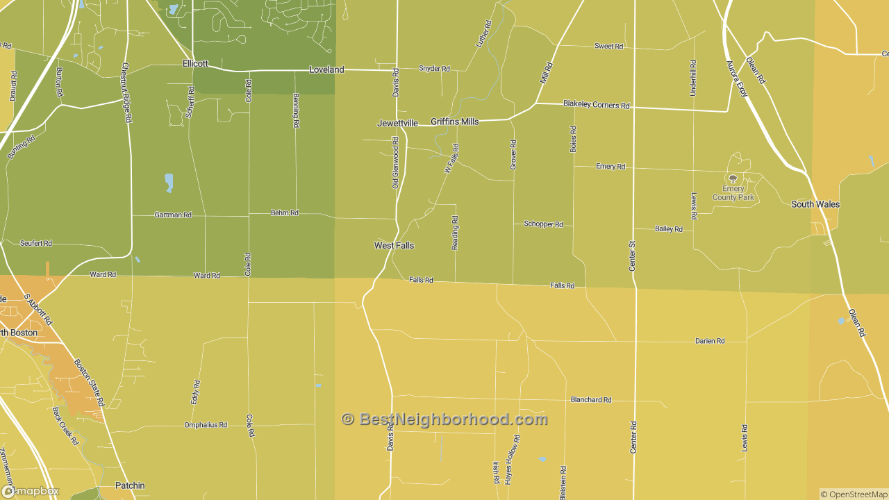 The Best Neighborhoods in West Falls, NY by Home Value