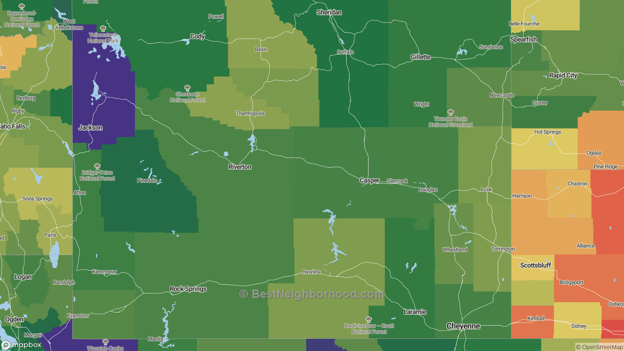 The Best Places in Wyoming by Home Value