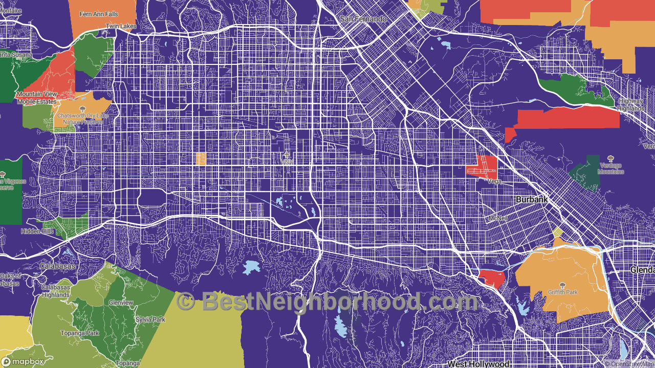 Zip Code Map For Van Nuys Ca United States Map