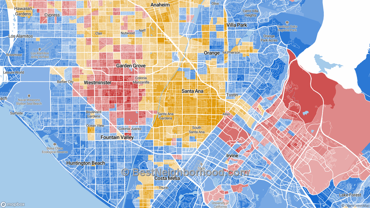 Race Map For Santa Ana CA And Racial Diversity Data Race Map For Santa Ana CA And Racial Diversity Data